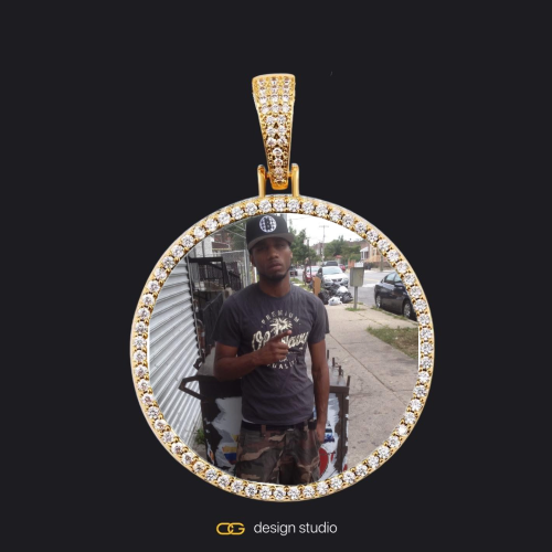 Gold / Circle (3 cm)