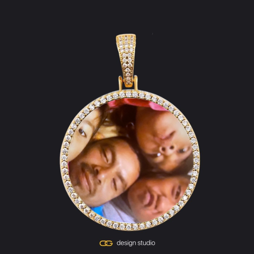 Gold / Circle (3 cm)