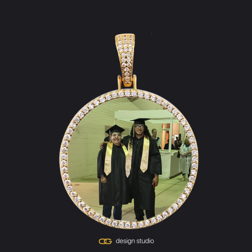 Gold / Circle (3 cm)