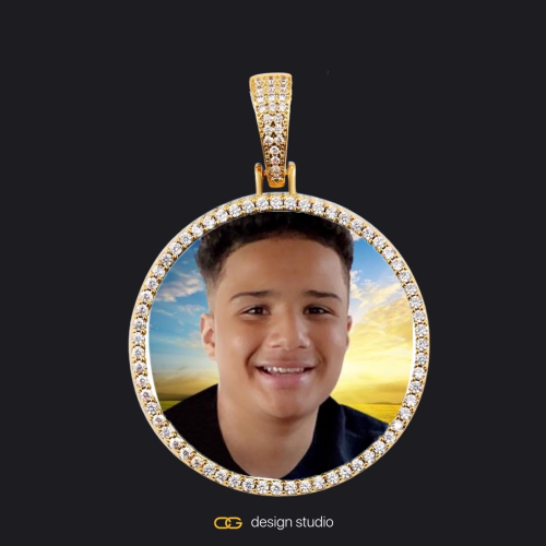 Gold / Circle (3 cm)