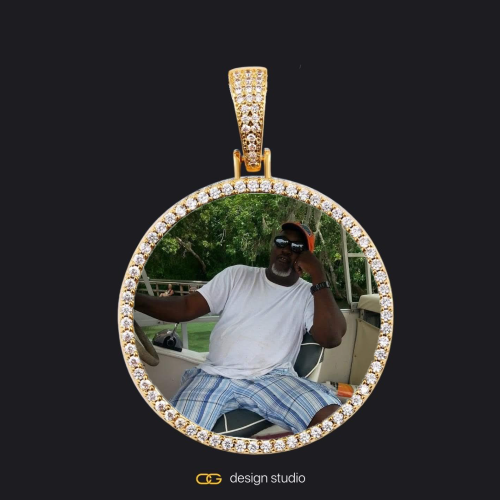 Gold / Circle (3 cm)