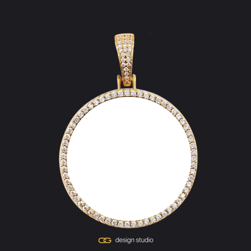 Gold / Circle (3 cm)