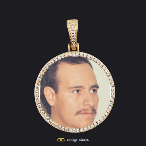 Gold / Circle (3 cm)