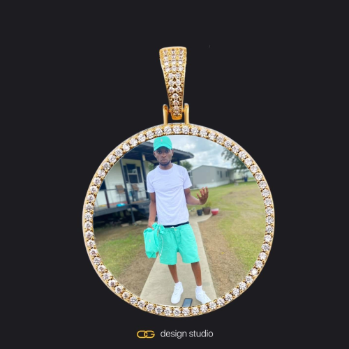 Gold / Circle (3 cm)