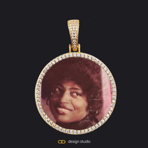 Gold / Circle (3 cm)