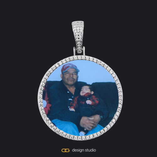 Silver / Circle (3 cm)