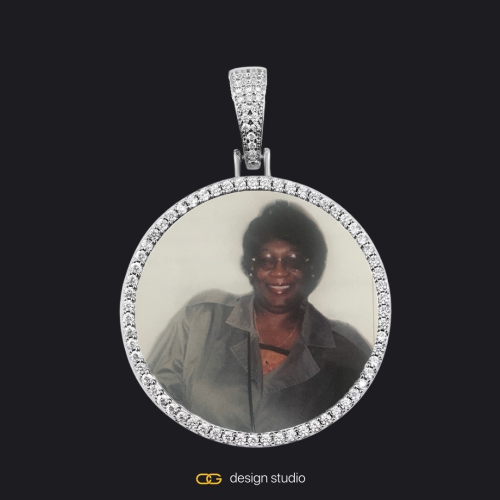 Silver / Circle (4mm)