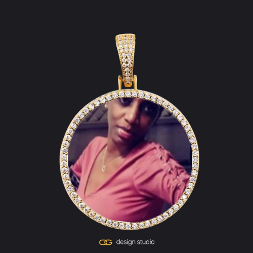 Gold / Circle (3 cm)
