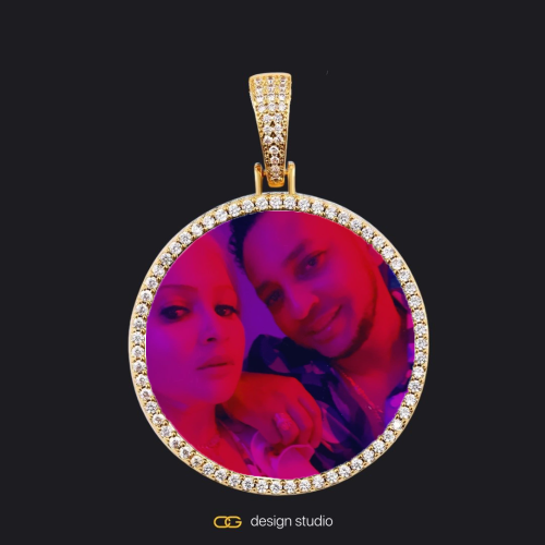 Gold / Circle (4mm)