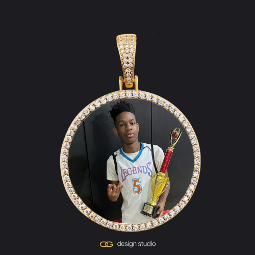 Gold / Circle (3 cm)