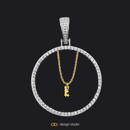Silver / Circle (3 cm)