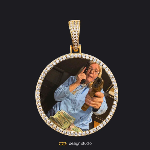 Gold / Circle (3 cm)