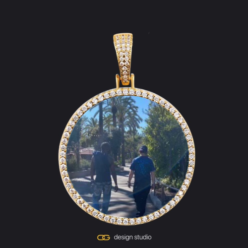 Gold / Circle (3 cm)