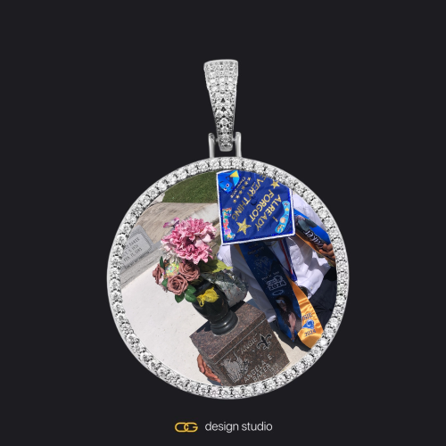 Silver / Circle (3 cm)
