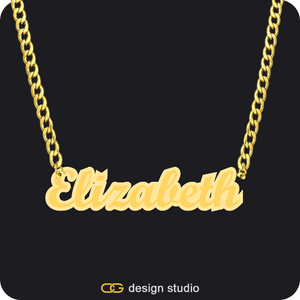 The Spotlight Double Plated Name Necklace