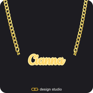 The Spotlight Double Plated Name Necklace