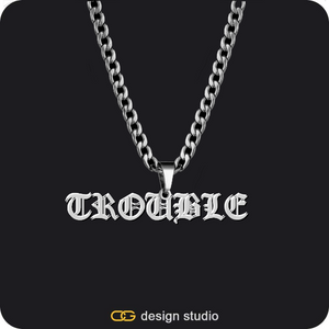 The Essential Name Necklace: Mens