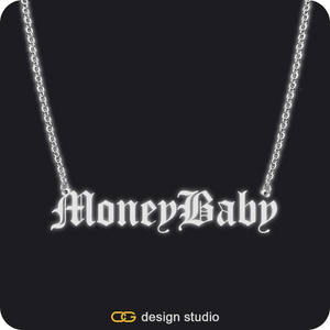 The Essential Name Necklace: Glitter