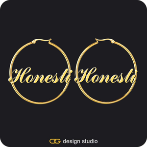 The Essential Hoop Name Earrings