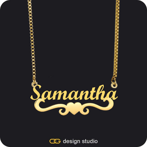 The Essential Name Necklace: Underline