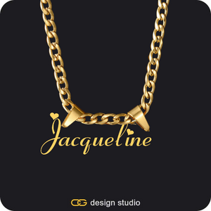 The Essential Name Necklace: Double Loop