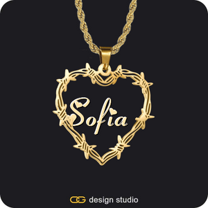 Bichota Heart Name Necklace