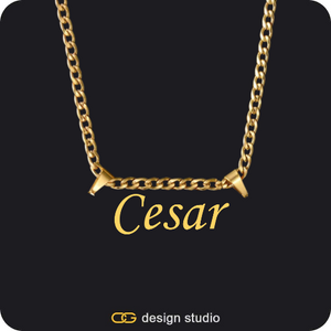 The Essential Name Necklace: Double Loop