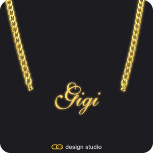 The Essential Name Necklace: Glitter