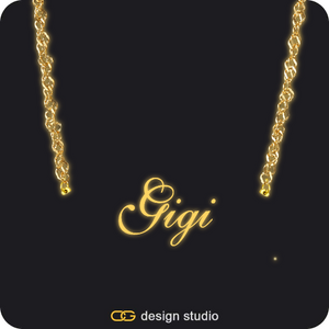 The Essential Name Necklace: Glitter