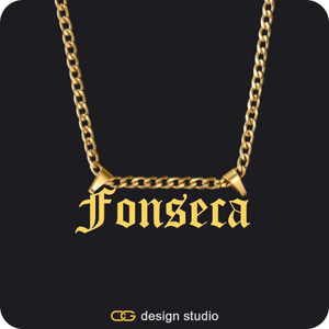 The Essential Name Necklace: Double Loop