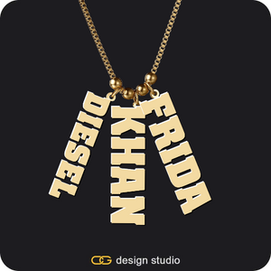 The Cascade Multiple Name Necklace