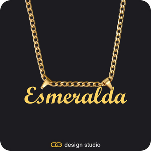 The Essential Name Necklace: Double Loop