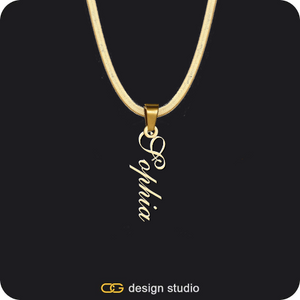The Vertical Name Necklace