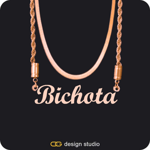 The Essential Name Necklace: Rope Chain