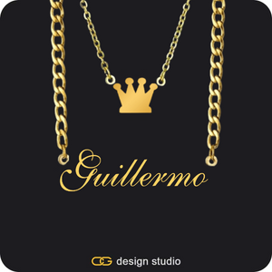 The Essential Name Necklace: Cuban chain