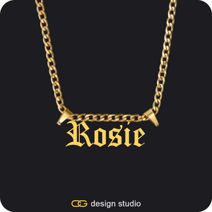 The Essential Name Necklace: Double Loop