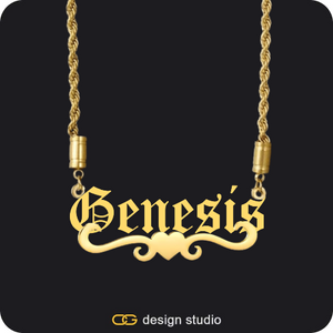 The Essential Name Necklace: Underline