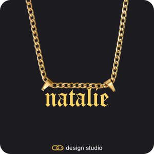 The Essential Name Necklace: Double Loop