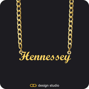 The Essential Name Necklace: Cuban chain
