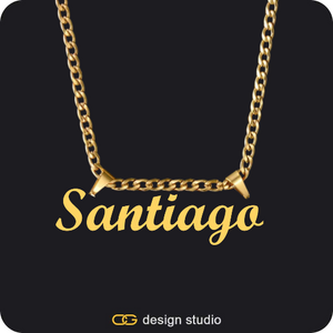 The Essential Name Necklace: Double Loop