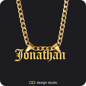 The Essential Name Necklace: Double Loop