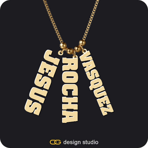 The Cascade Multiple Name Necklace
