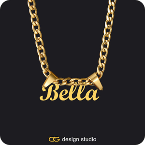 The Essential Name Necklace: Double Loop