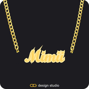 The Spotlight Double Plated Name Necklace