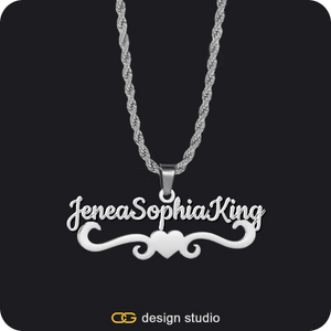 The Essential Name Necklace: Underline