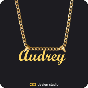 The Essential Name Necklace: Double Loop
