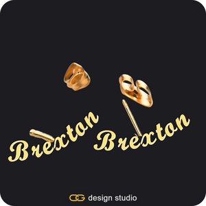 The Essential Stud Name Earrings
