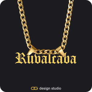 The Essential Name Necklace: Double Loop