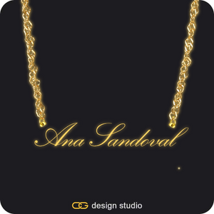 The Essential Name Necklace: Glitter