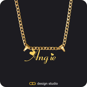 The Essential Name Necklace: Double Loop